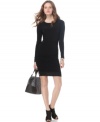 Allover ruching and draping adds feminine flair to this fitted Rachel Rachel Roy mini dress -- perfect for an understated flirty look!