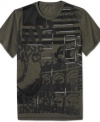Get a modern take on classic Americana style with this graphic t-shirt from Kenneth Cole Reaction.