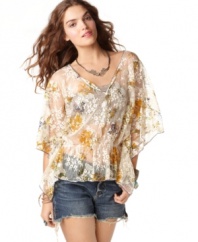 Free People's sheer kaftan looks great over a bandeau or cami. Pair it with your fave jeggings for laid-back styling.