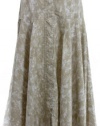 Michael Kors Hemp Printed Cotton Long Gath Skirt