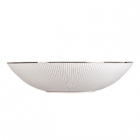 The contemporary clean lines of Jasper Conran's beautifully tailored clothing collections have provided the inspiration for the chick Pinstripe tableware collection. The decoration used is simple and makes a powerful statement when used alone, yet it adds color, contrast and interest when mixed and matched with Jasper Conran's iconic white collection.
