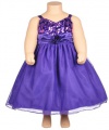 Princess Faith Thalia Dress with Diaper Cover (Sizes 12M - 24M) - purple, 18 months