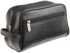 Kenneth Cole REACTION Men's Leather Zip Top Travel Kit