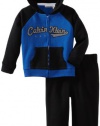 Calvin Klein Baby-boys Infant Hoodie With Pant, Black, 24 Months