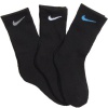 Nike Kids Crew Cut Socks (3 Pack) Black, 13-3 Shoe/ 6-7 Sock (Toddler/Kids)
