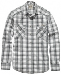 Get set for the weekend. This plaid shirt from Lucky Brand Jeans will be your instant go-to look.