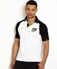 Everyone speaks great style. Show off your broader knowledge with this Italy polo shirt from Nautica.