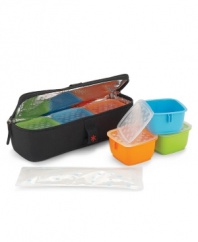On the go meals are a snap with the Skip Hop Bento mealtime kit featuring versatile, easy to use CLIX containers!