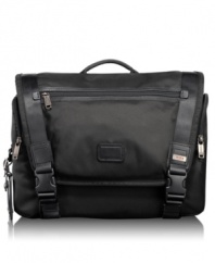 From the Bravo collection of soft, unstructured travel and day bags comes this deluxe messenger to complement your business style.