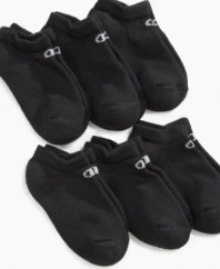 Classic, comfortable and performance ready. This six-pack of no show socks is a simple standard for him.