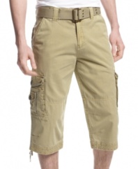 Lengthen your seasonal look with these longer-than-average cargo shorts from X-Ray.