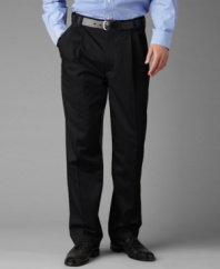 Comfy and casual, these handsome pants from Dockers are perfect for work any beyond.
