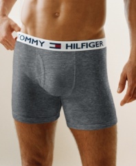 The classic style you love from the designer you trust. These Tommy Hilfiger boxer briefs will give you the support you need.