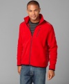 Stay covered while keeping your mobility. This zip-front sweater from Tommy Hilfiger is the ideal layer.