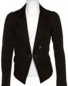 JOLT High Low Crop Blazer Jacket [T982PX3E], BK BLACK, MEDIUM