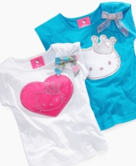 Special someone. Her favorite feline plays princess on this special shirt from Hello Kitty, a Macy's exclusive!