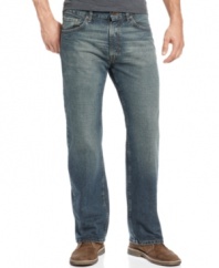 Skinny not your style? Give yourself room to move in these comfortable, loose-fit jeans from Nautica.