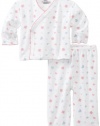 Noa Lily Baby-Girls Newborn Kimono Set with Butterflies, White, Newborn
