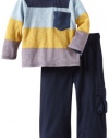 Splendid Littles Baby-boys Infant Colorblock Rugby Tee Set, Wales, 6-12 Months
