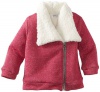 Splendid Littles Baby-Girls Newborn Sparkle Sherpa Jacket, Pink Sparkle, 12-18