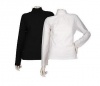 Denim & Co Set of 2 Mock Neck Stretch Tops with Shirring Detail