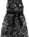 Ruby Rox Kids Girls 7-16 Soutache Illusion Dress, Black/Charcoal, 10