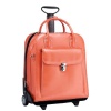 McKleinUSA LA GRANGE 96490 Orange Leather Vertical Detachable-Wheeled Ladies' Briefcase