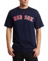 MLB Men's Boston Red Sox Official Wordmark Short Sleeve Basic Tee by Majestic