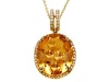 Genuine Citrine Pendant by Effy Collection® in 14 kt Yellow Gold LIFETIME WARRANTY