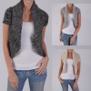 Ci Sono by Adi Juniors Cable Knit Short-sleeve Cardigan Sweater