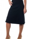 Alki'i A-Lined Mid Length Skirt with Elastic Waistband