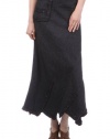 Women's Denim skirt with asymmetric hem