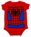 Spider-Man Marvel Comics Suit Costume Mini Fine Superhero Baby Creeper Romper Snapsuit