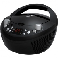 Coby CXCD251BLK Portable CD Player with AM/FM Radio, Black