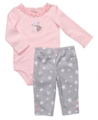 Playfully pretty pastels highlight this sweet set from Carter's.