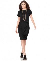 Ramp up your look with this dress in a super-chic silhouette, from Ellen Tracy!