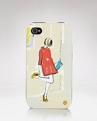 kate spade new york channels it's inner street peeper with this iPhone case, designed in collaboration with fashion illustrator, Garance Dore.