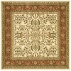 Safavieh Lyndhurst Collection LNH214R Ivory and Rust Square Area Rug, 6-Feet Square