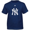 MLB New York Yankees Boy's Team Logo Short Sleeve Tee, Dark Navy, Medium