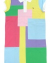 Ralph Lauren Girls Mesh Patchwork Pony Logo Polo Dress - XL (16) - Multicolored