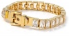 Michael Kors MKJ1754710 Women's Buckle Closure Gold Tone Crystal Inset Tennis Bracelet Jewelry