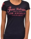 True Religion Brand Jeans Women's Shirt-Navy/Pink