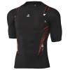 Adidas Mens Techfit Powerweb Seamlesss Short Sleeve Base Layer Shirt Top - Black