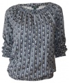 Ralph Lauren Jeans Co. LRL Women's Plus Size Scoop-neck Blouse Top