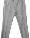 Calvin Klein Men's Body Fit Double Striped Poplin Suit Pants (Malt Grey/Yucca)