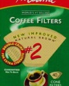 Melitta 612412 40 Count #2 Natural Brown Cone Coffee Filters