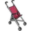 The New York Doll Collection Umbrella Doll Stroller, Red
