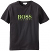 Hugo Boss Boys 8-20 Basic Logo Tee, Boss Black, 8