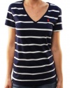 Polo Ralph Lauren Womens Navy Blue Short Sleeve Shirt 1259769JVS-NAVY/WHITE