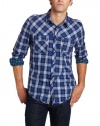 Calvin Klein Jeans Men's Reflective Plaid Shirt